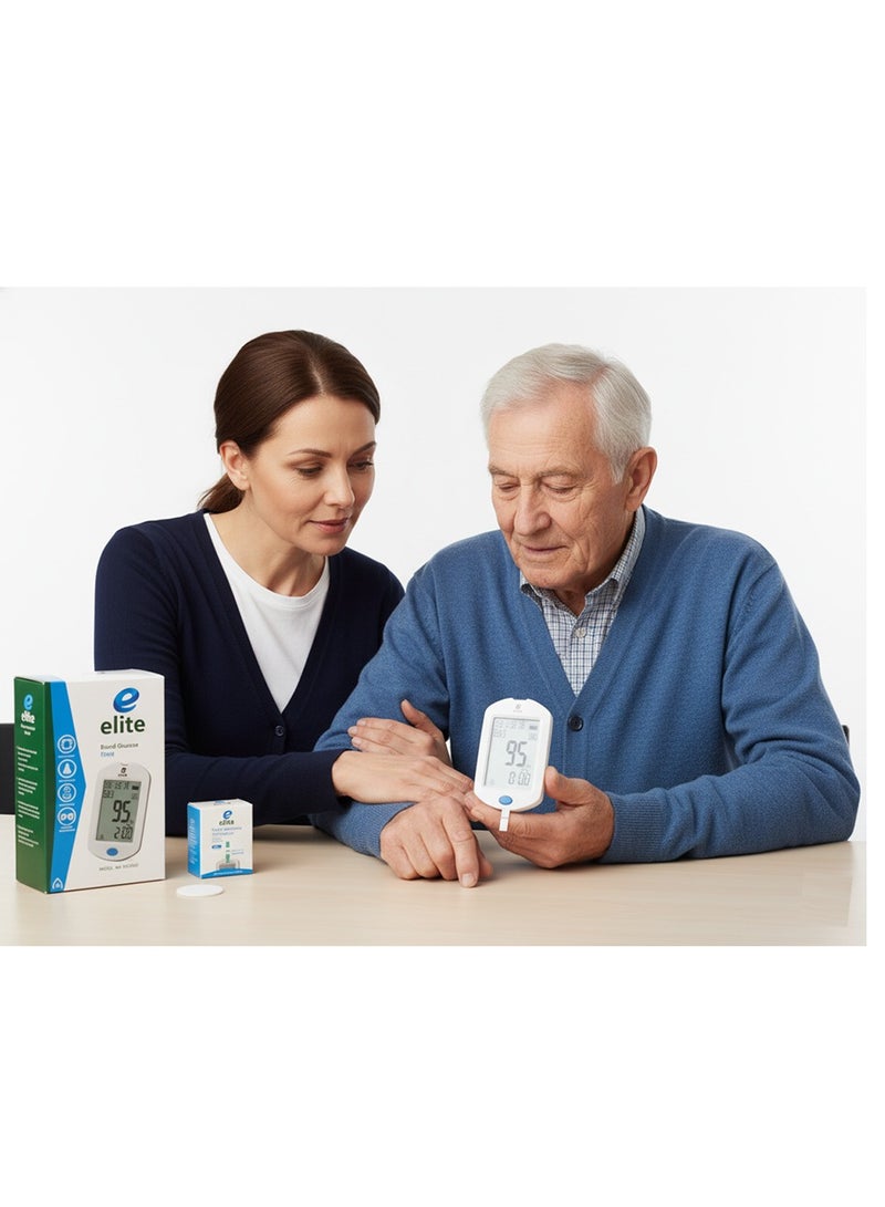 Elite Blood Glucose Meter GLM-75 is a practical device for measuring blood glucose for everyday home use. - Image 2